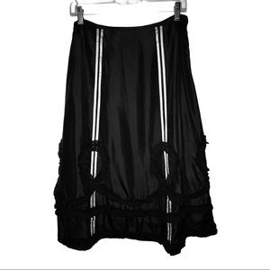 NWT Anthropology B&W Striped Skirt Sz 6